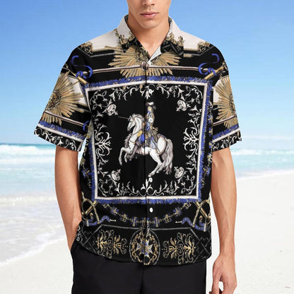 Men's Fashion Casual Printed Short Sleeve Shirts 2306101332