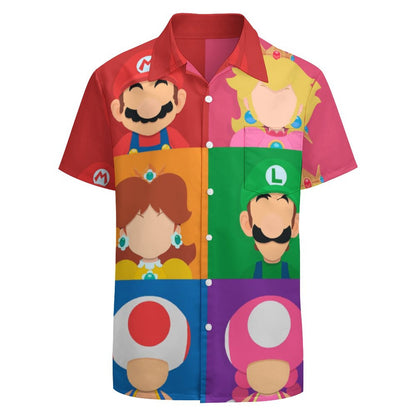 Men's Hawaiian Casual Short Sleeve Shirt 2307100348