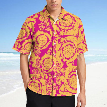 Men's Fashion Casual Printed Short Sleeve Shirts 2306100020