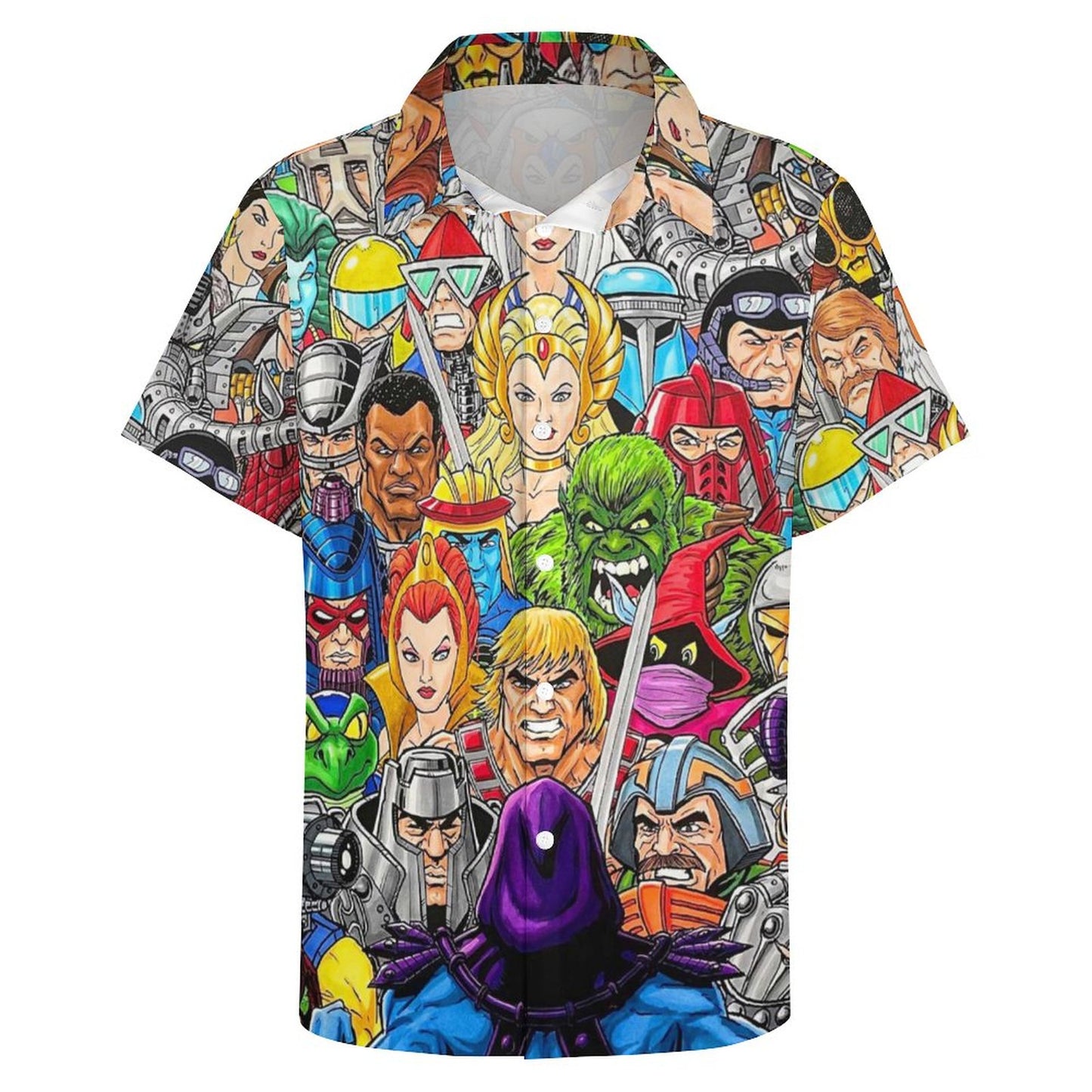 Men's Fashion Casual Printed Short Sleeve Shirts 2306104355