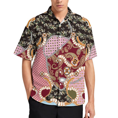Men's Fashion Casual Printed Short Sleeve Shirts 2306100948