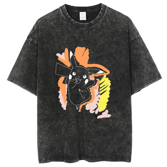 Unisex Vintage Solid Wash T-Shirts 2305103528
