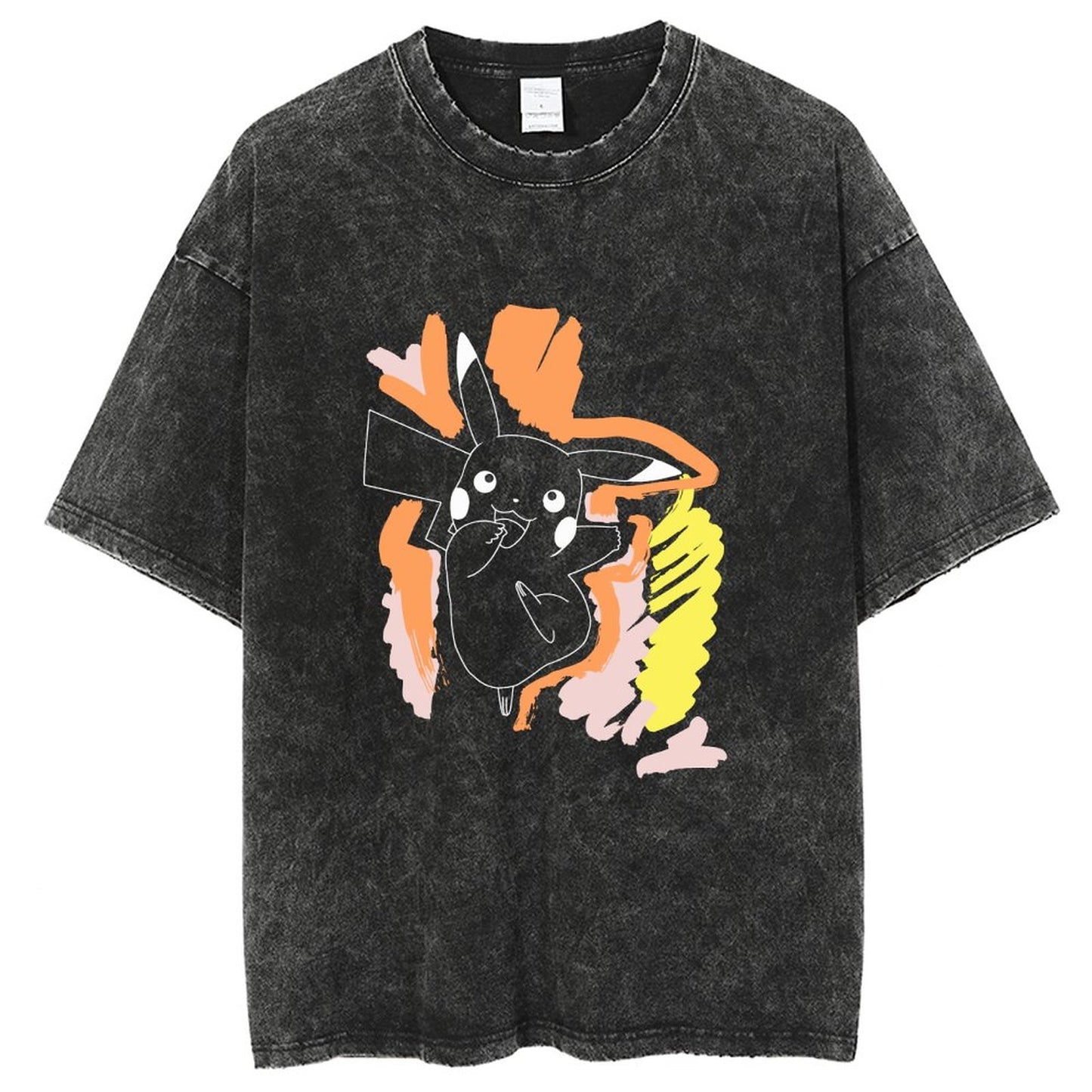 Unisex Vintage Solid Wash T-Shirts 2305103528