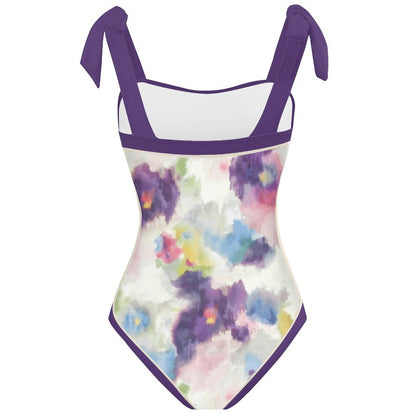 Fashion Printed One Piece Swimsuit And Cover Up 2305105885