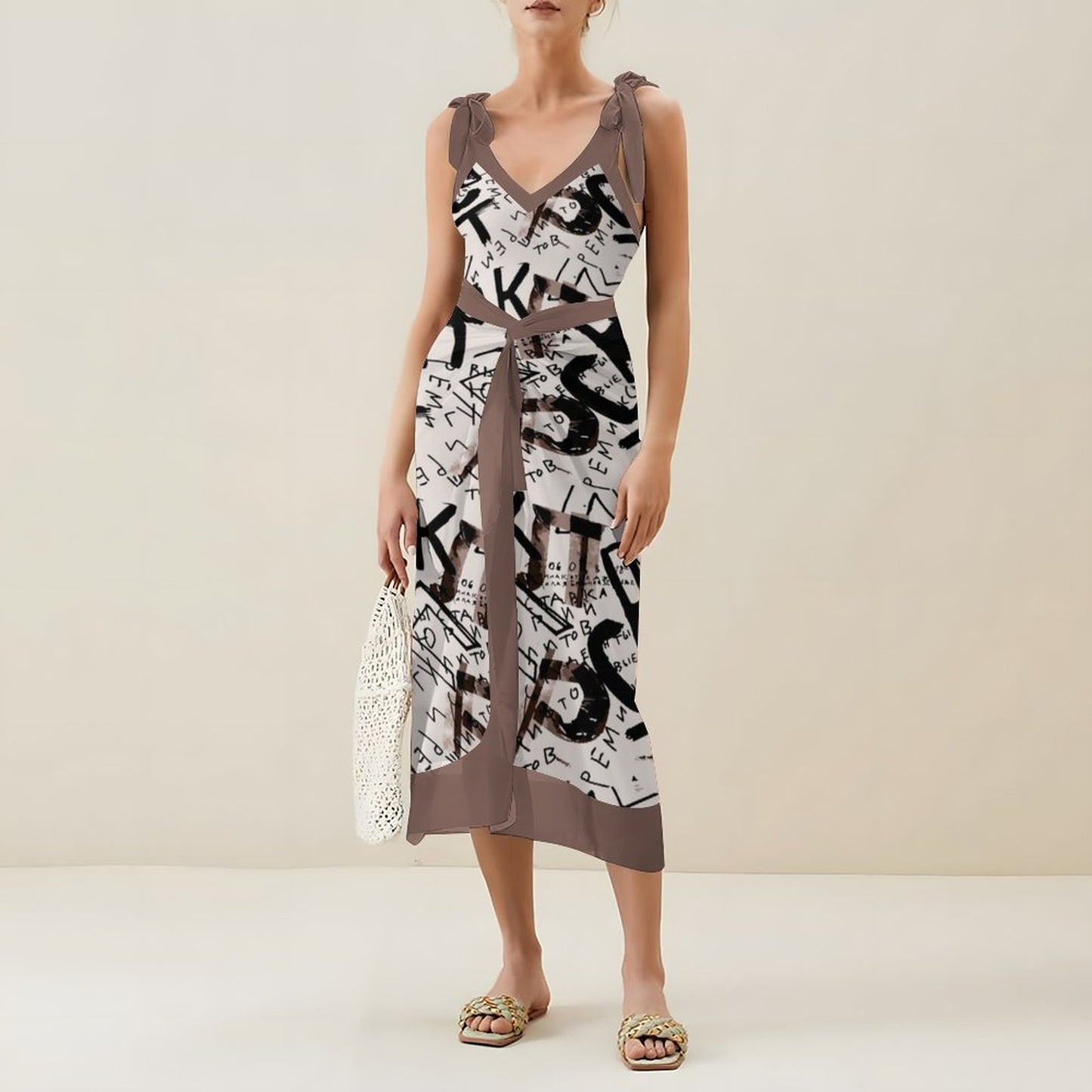 Casual Printed One-Piece Swimsuit And Cover Up 2305102429