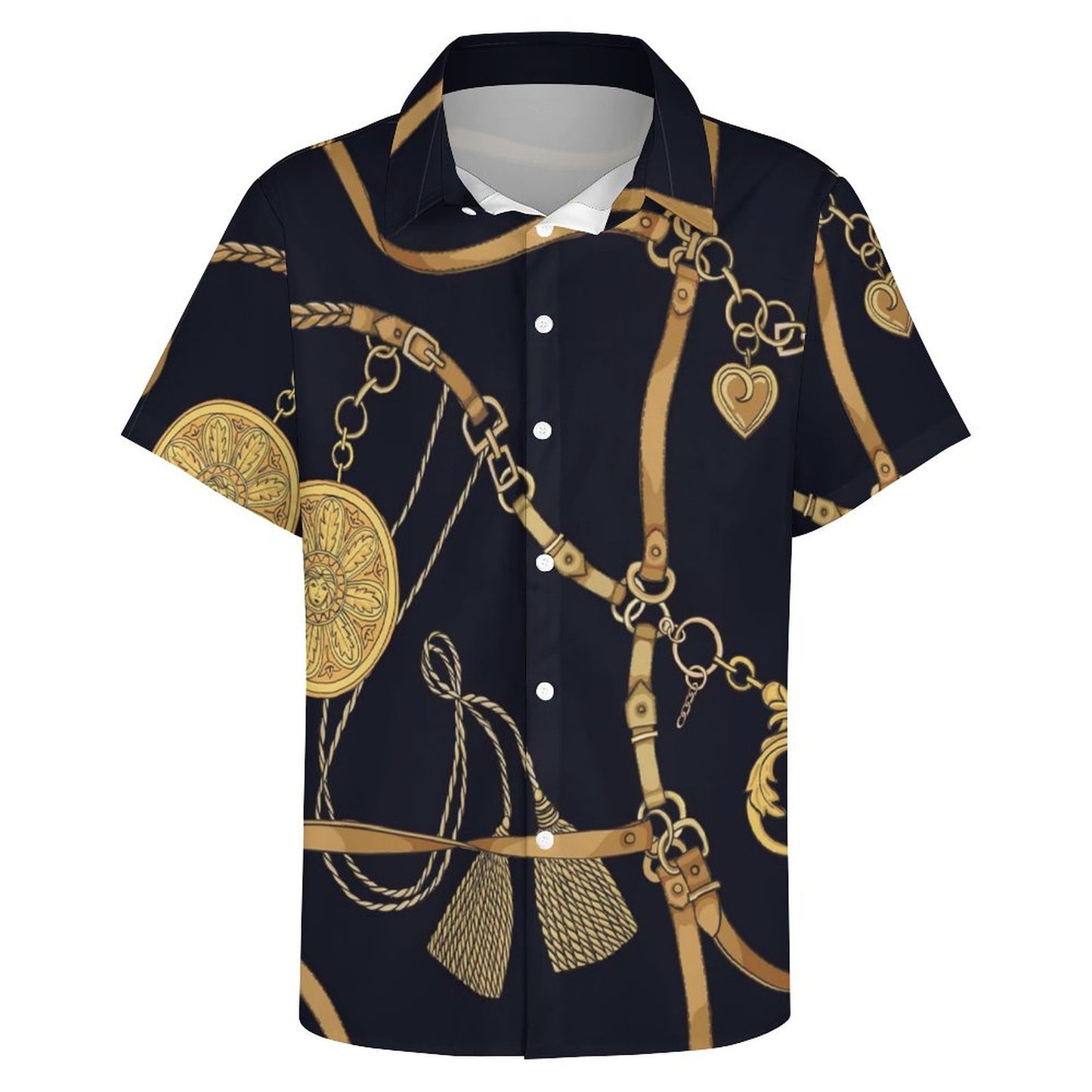 Men's Fashion Casual Printed Short Sleeve Shirts 2306100782