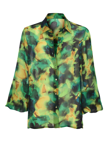 Green Halter Bikini and Cover Up