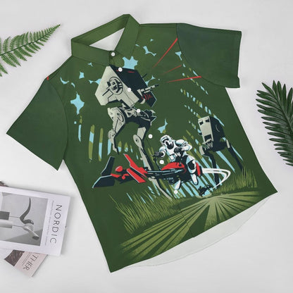 Men's Fashion Casual Printed Short Sleeve Shirts 2306101396