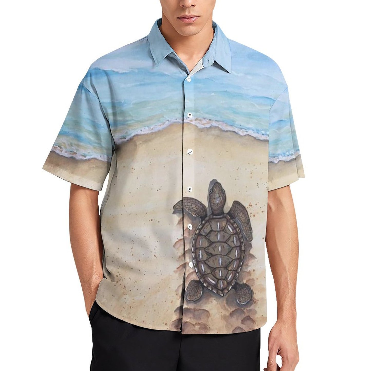 Men's Hawaiian Print Resort Shirt 2305101679