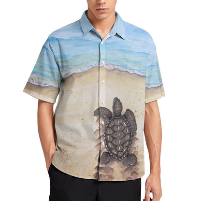 Men's Hawaiian Print Resort Shirt 2305101679