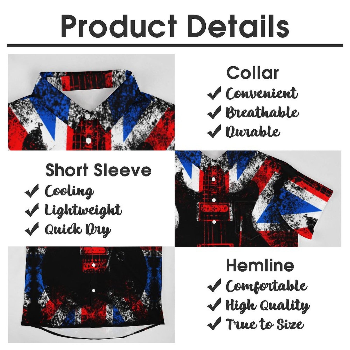 Men's Hawaiian Casual Short Sleeve Shirt 2306103354