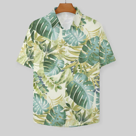 Men's Hawaiian Print Resort Shirt 2305101466