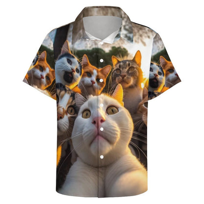 Men's Fashion Casual Printed Short Sleeve Shirts 2306103299