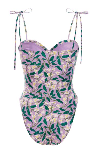 Fashion Floral One Piece Swimsuit and Cover Up