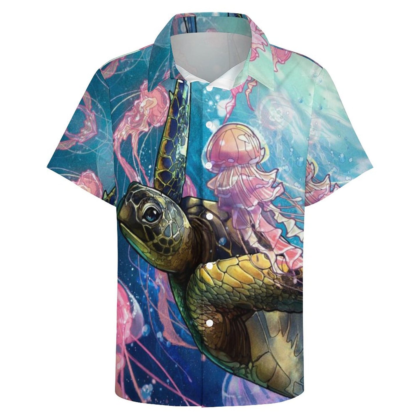 Men's Hawaiian Print Resort Shirt 2305101553