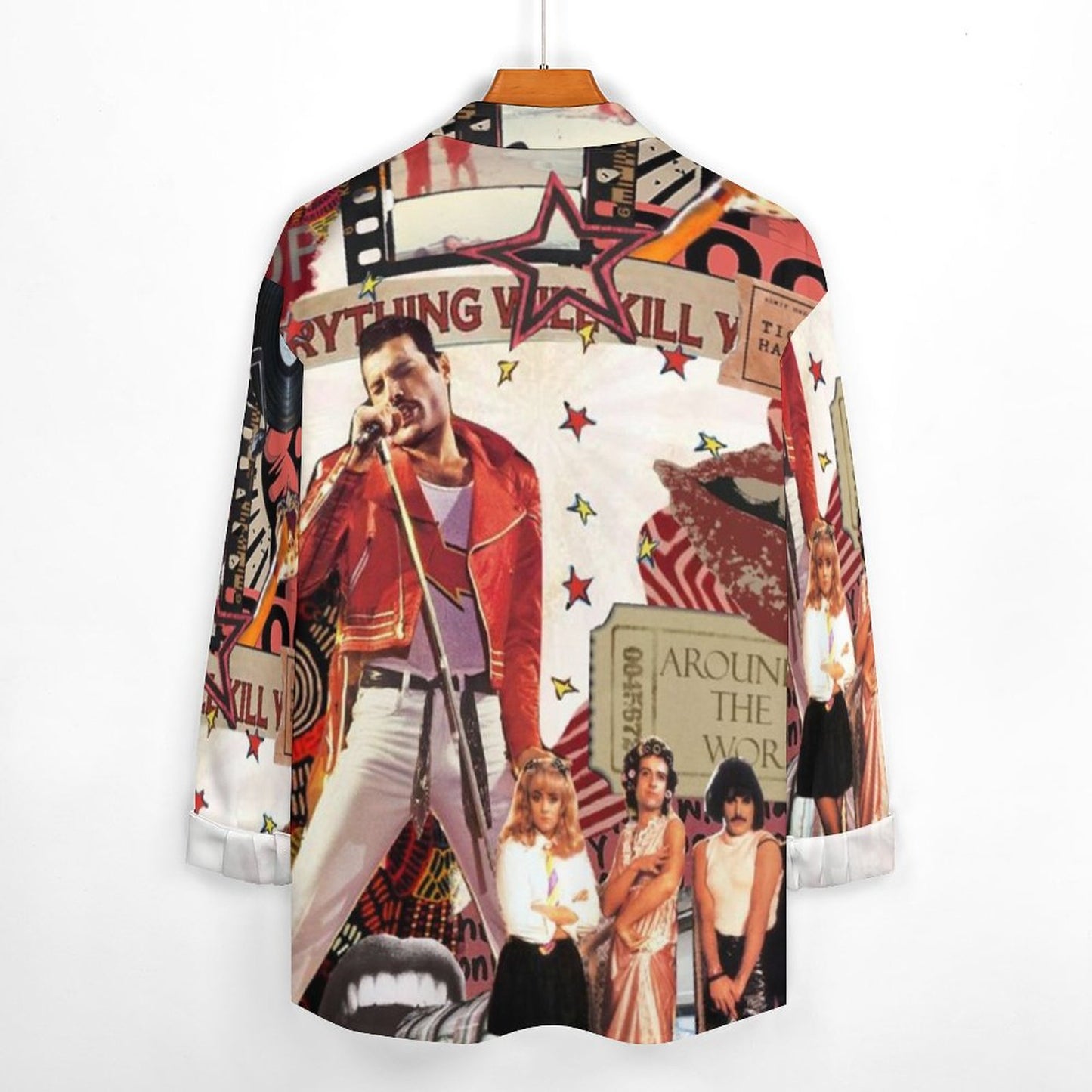 Men's Casual Printed Long Sleeve Shirt 2306103096
