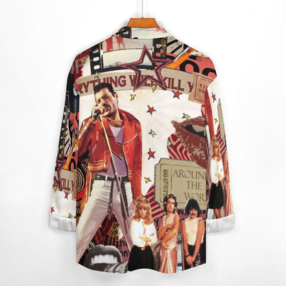 Men's Casual Printed Long Sleeve Shirt 2306103096