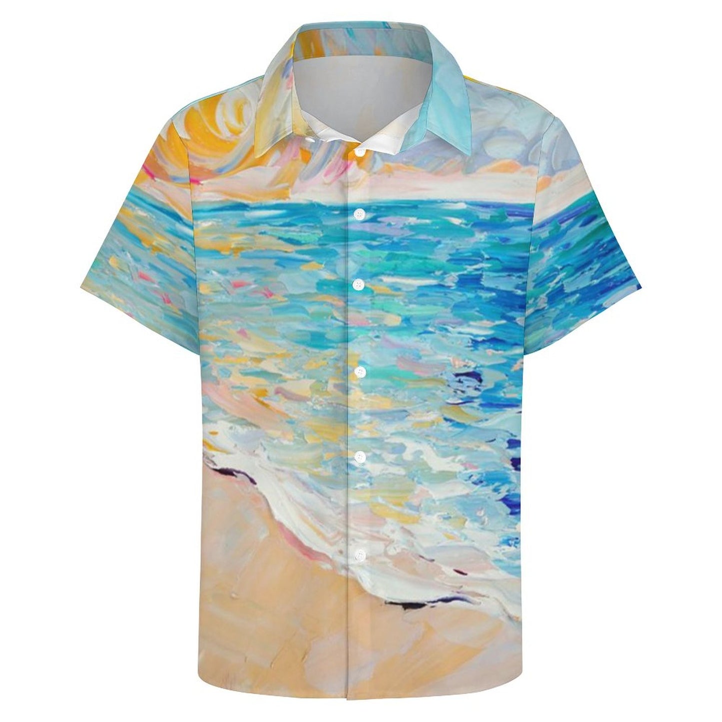 Men's Hawaiian Print Resort Shirt 2305101779