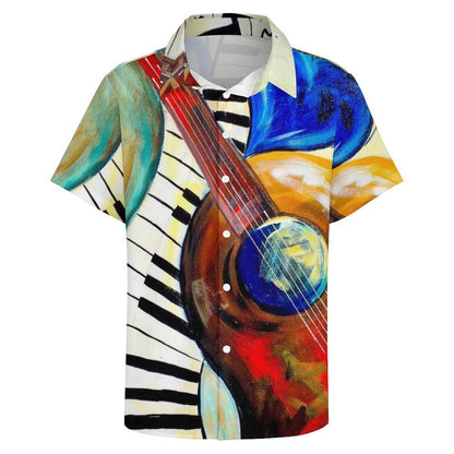 Men's Hawaiian Print Resort Shirt 2305102022