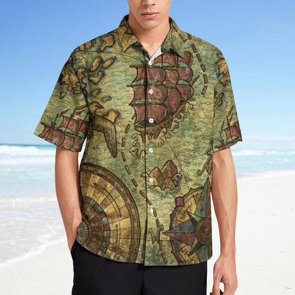 Men's Fashion Casual Printed Short Sleeve Shirts 2306104364