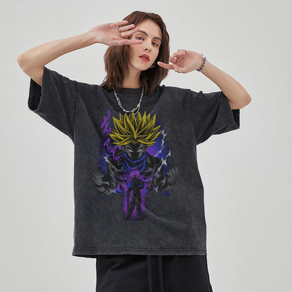 Unisex Vintage Solid Wash T-Shirts 2305102962