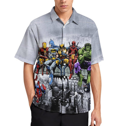 Men's Fashion Casual Printed Short Sleeve Shirts 2306104354