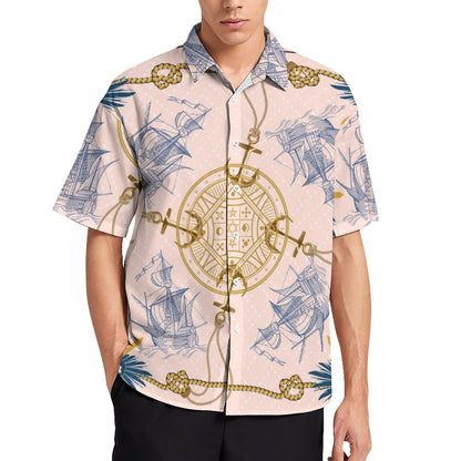 Men's Fashion Casual Printed Short Sleeve Shirts 2306101351