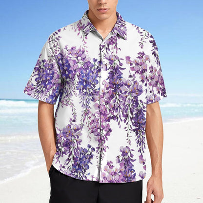 Men's Fashion Casual Printed Short Sleeve Shirts 2305107085
