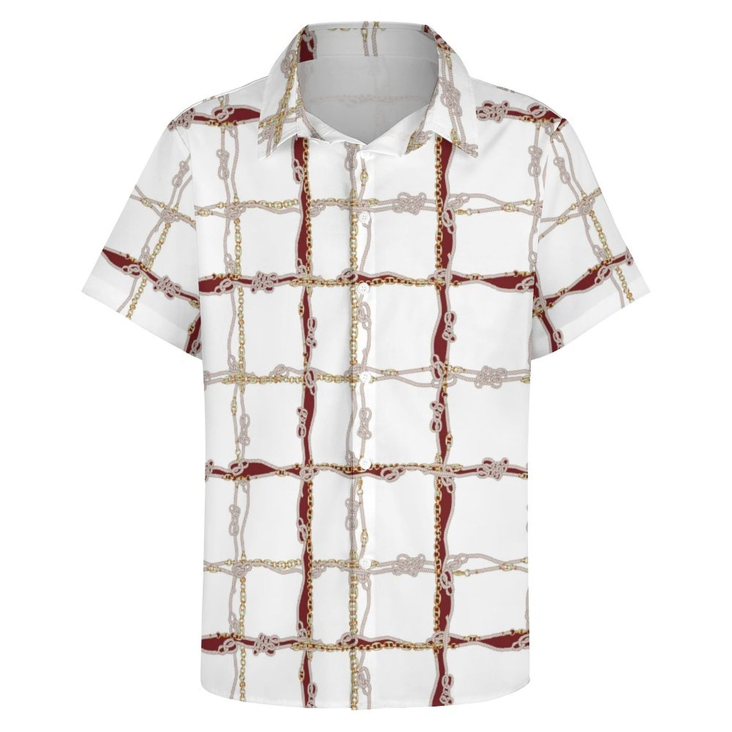 Men's Fashion Casual Printed Short Sleeve Shirts 2306100944