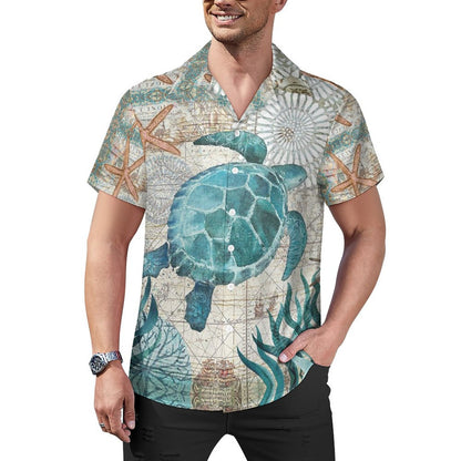 Men's Hawaiian Casual Short Sleeve Shirt 2305102626