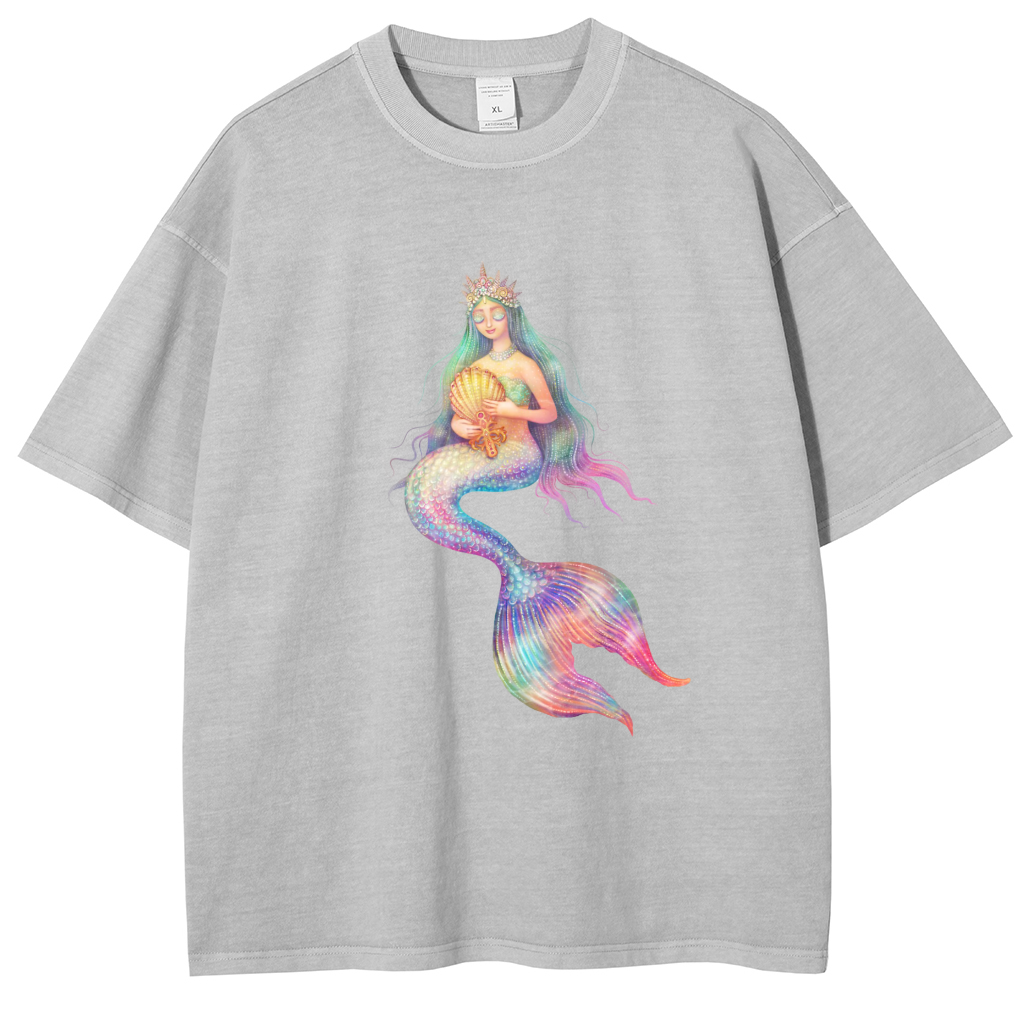 Mens Cotton Wash Solid T-Shirts Oversized Unisex Short Sleeve Streetwear Rap Hip Hop Basic Tee Tops