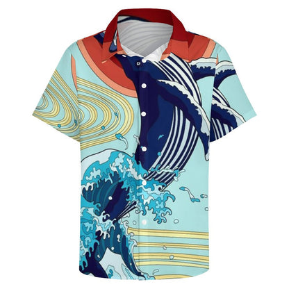 Men's Hawaiian Print Resort Shirt 2305101671