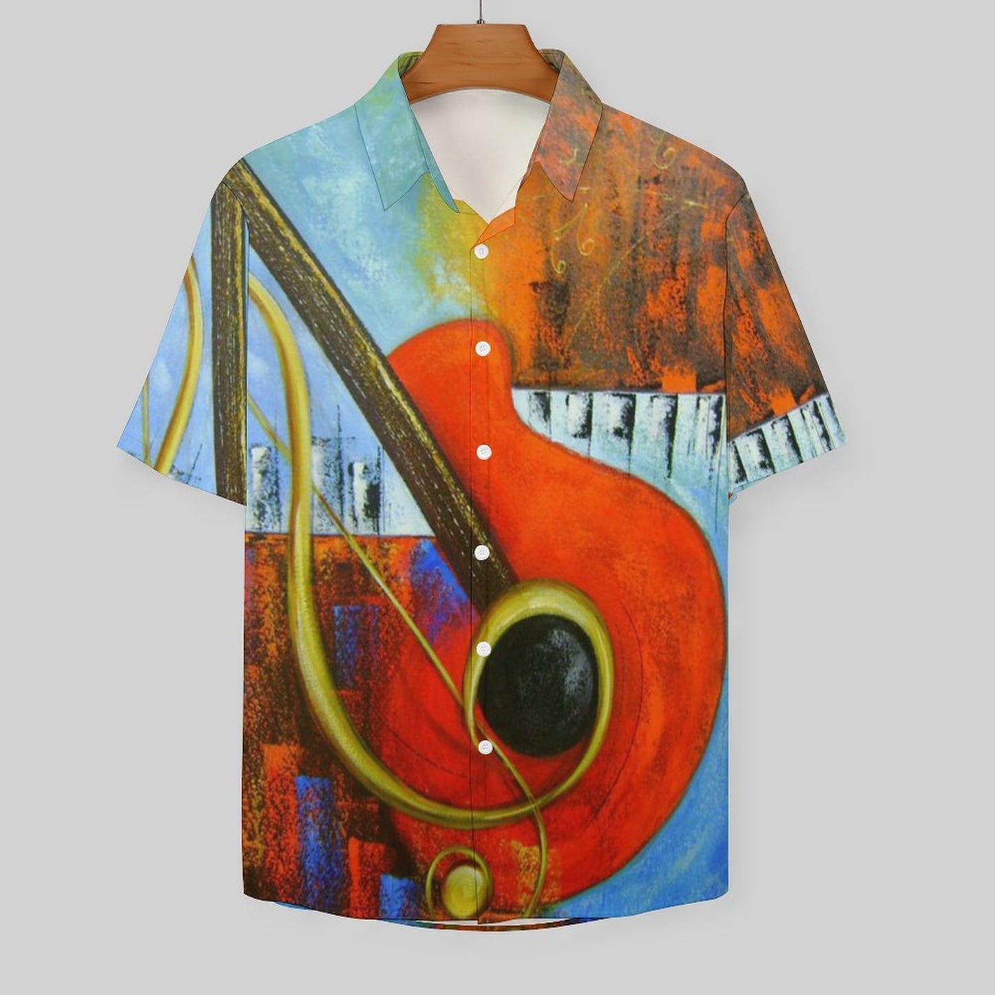 Men's Hawaiian Print Resort Shirt 2305102033