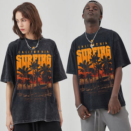 Unisex Vintage Solid Wash T-Shirts 2305101920