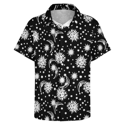 Men's Fashion Casual Printed Short Sleeve Shirts 2305107121