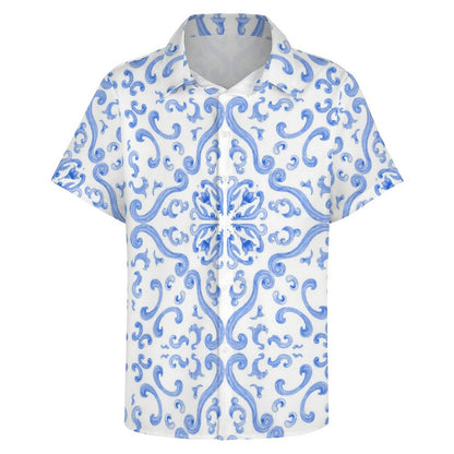 Men's Fashion Casual Printed Short Sleeve Shirts 2306100450