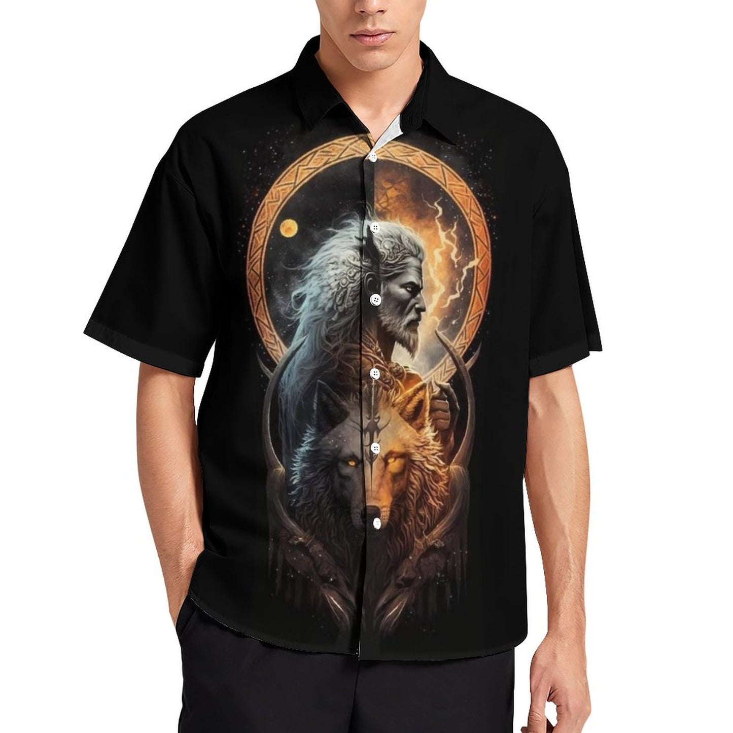 Men's Fashion Casual Printed Short Sleeve Shirts 2306101393