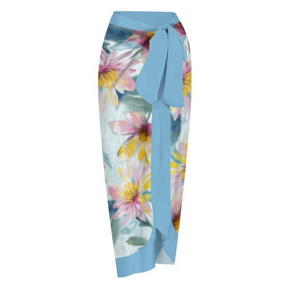 Casual Printed One-Piece Swimsuit And Cover Up 2305102829