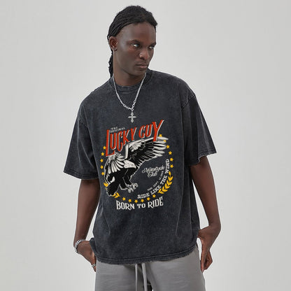 Unisex Vintage Solid Wash T-Shirts 2305102652