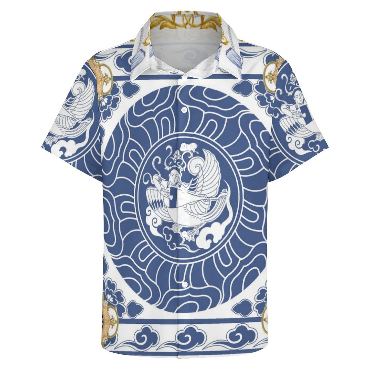 Men's Fashion Casual Printed Short Sleeve Shirts 2306101349