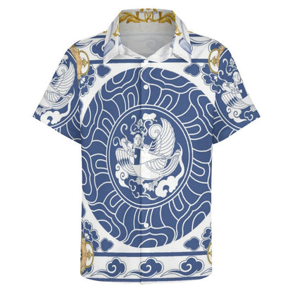 Men's Fashion Casual Printed Short Sleeve Shirts 2306101349