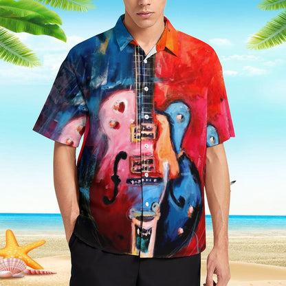 Men's Hawaiian Print Resort Shirt 2305102034