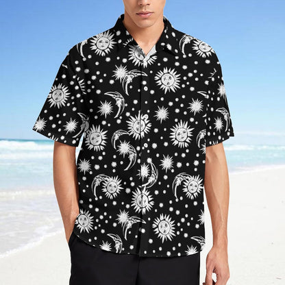Men's Fashion Casual Printed Short Sleeve Shirts 2305107121