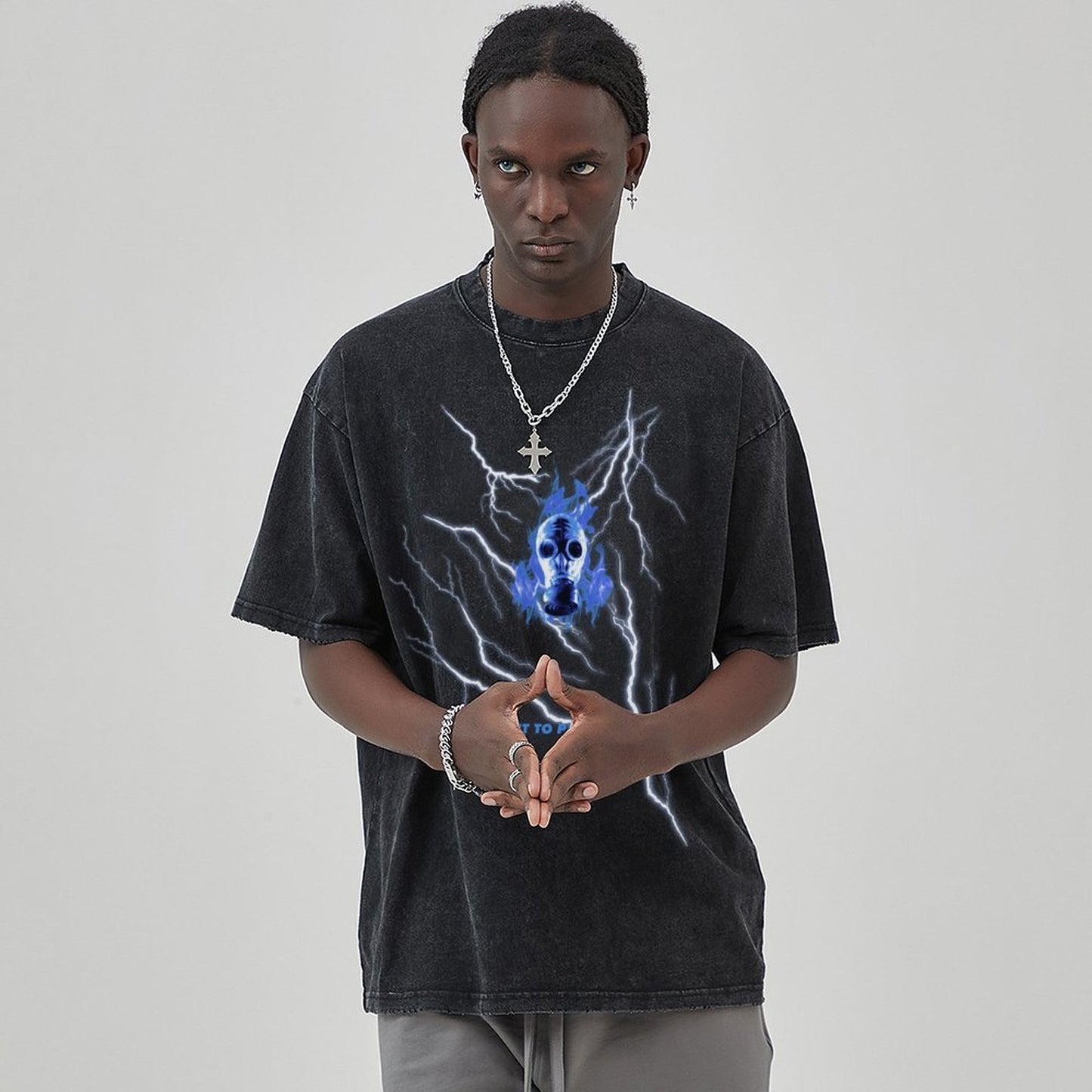 Unisex Vintage Solid Wash T-Shirts 2305102634