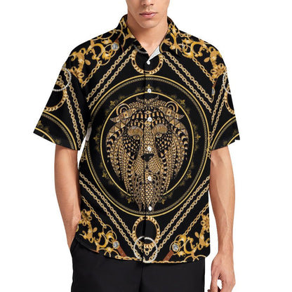 Men's Fashion Casual Printed Short Sleeve Shirts 2306100962