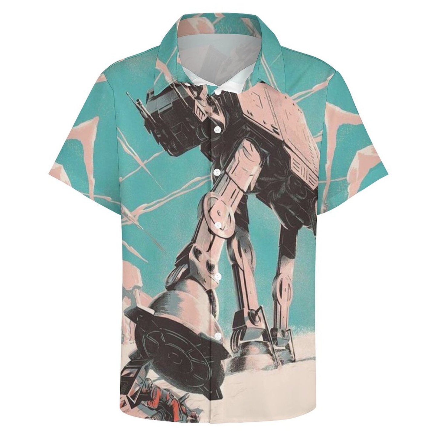 Men's Fashion Casual Printed Short Sleeve Shirts 2306101603