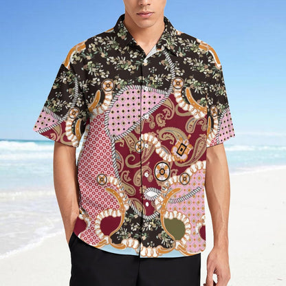 Men's Fashion Casual Printed Short Sleeve Shirts 2306100948
