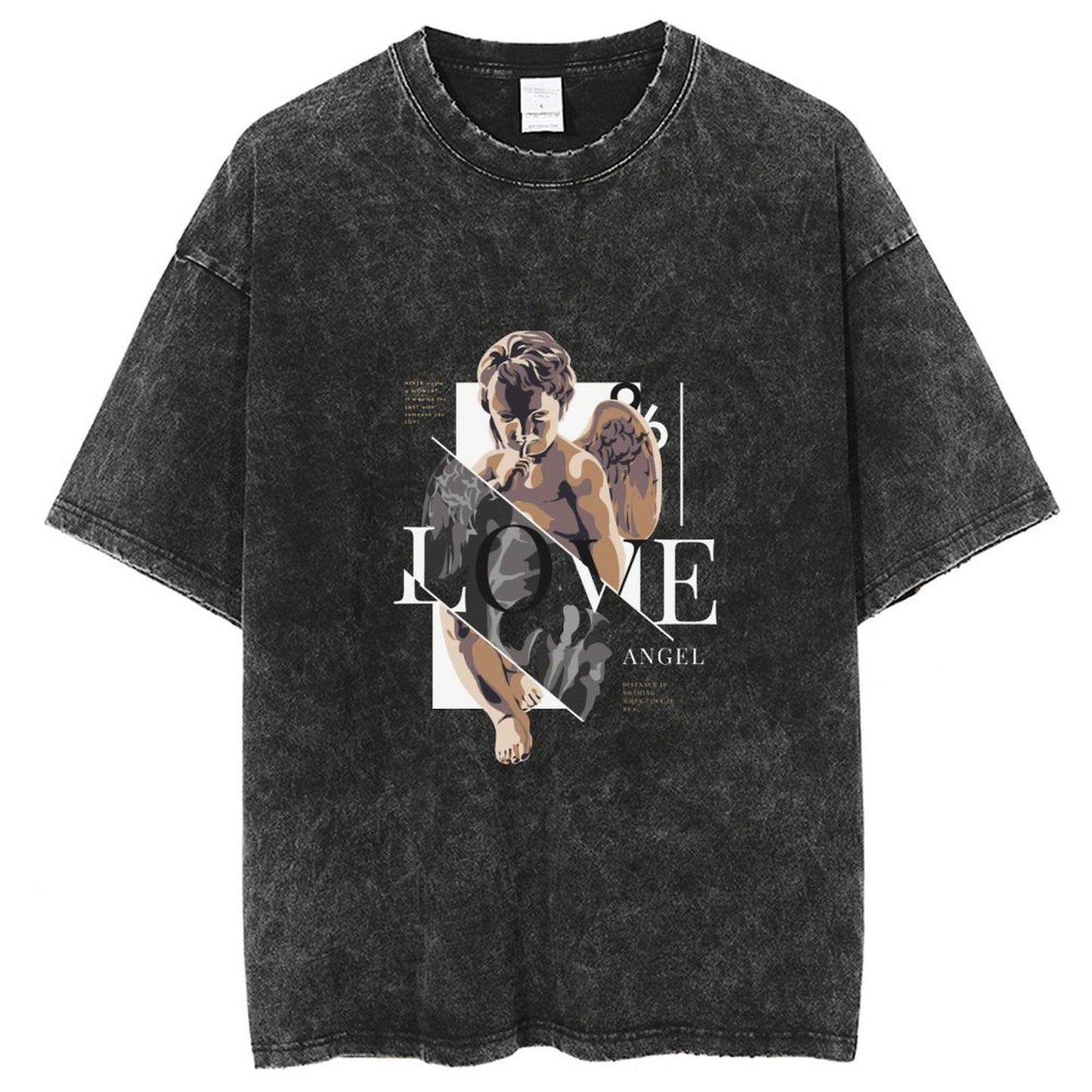 Unisex Vintage Solid Wash T-Shirts 2305102630