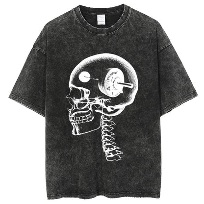 Unisex Vintage Solid Wash T-Shirts 2305104081