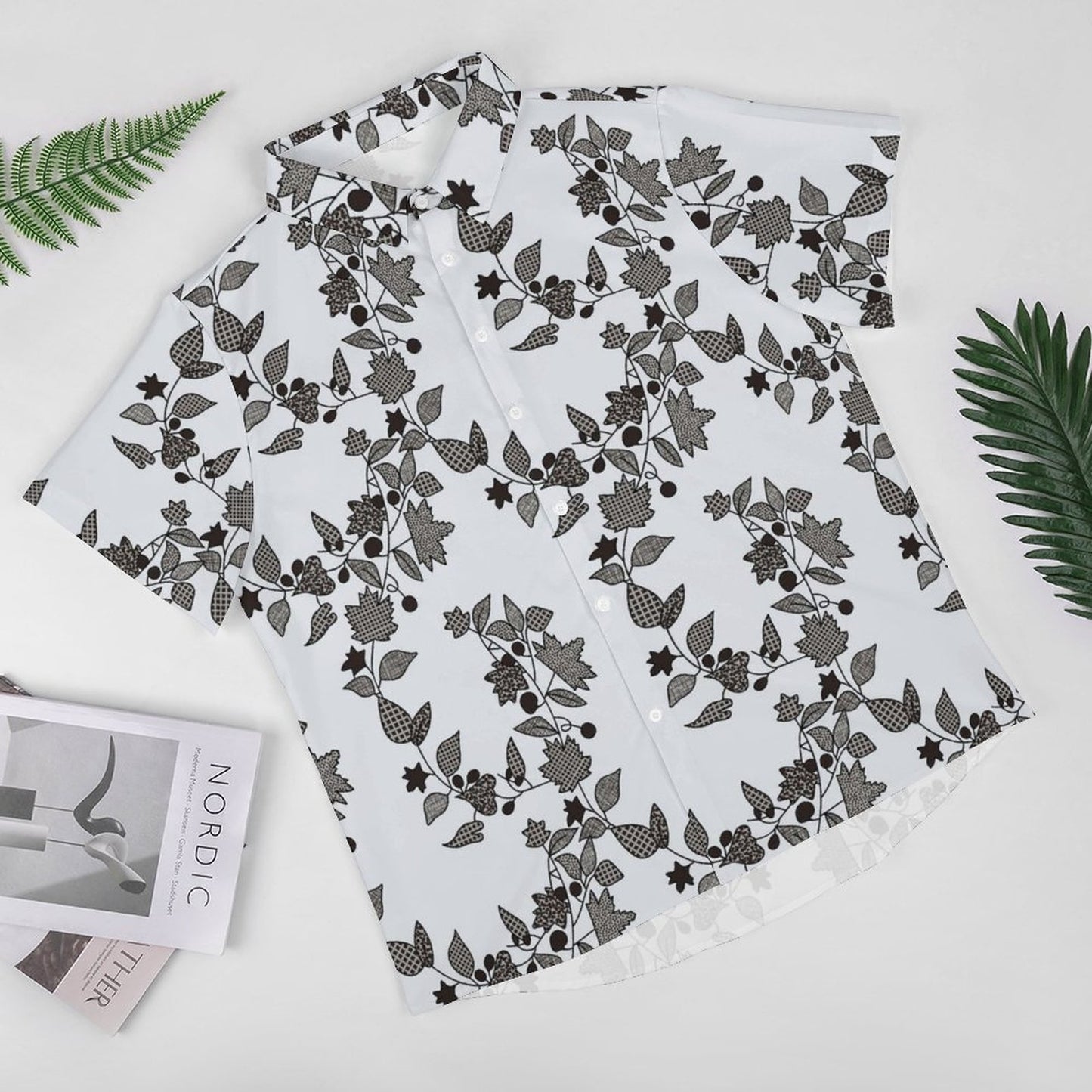 Men's Fashion Casual Printed Short Sleeve Shirts 2305107116